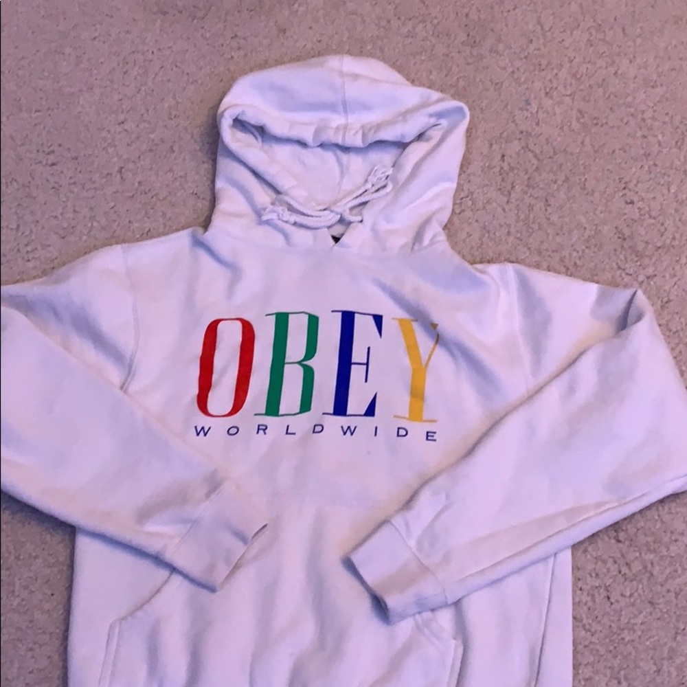 Cute Obey worldwide hoodie